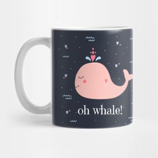 Oh Whale Cute Whale Illustration Mug